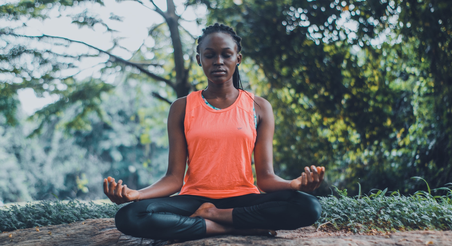 woman-meditating-in-the-outdoors-2908175 Woman meditating outside